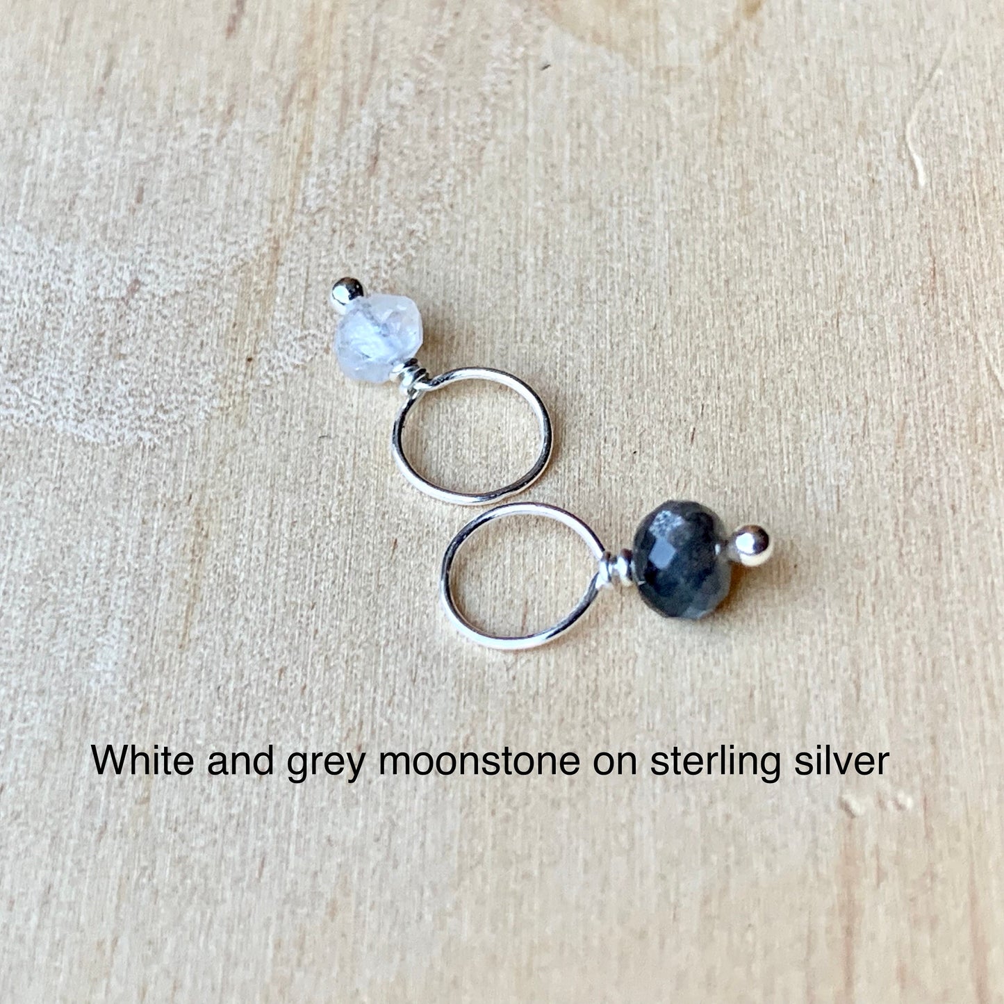 Petite Gemstone Charms in Sterling Silver