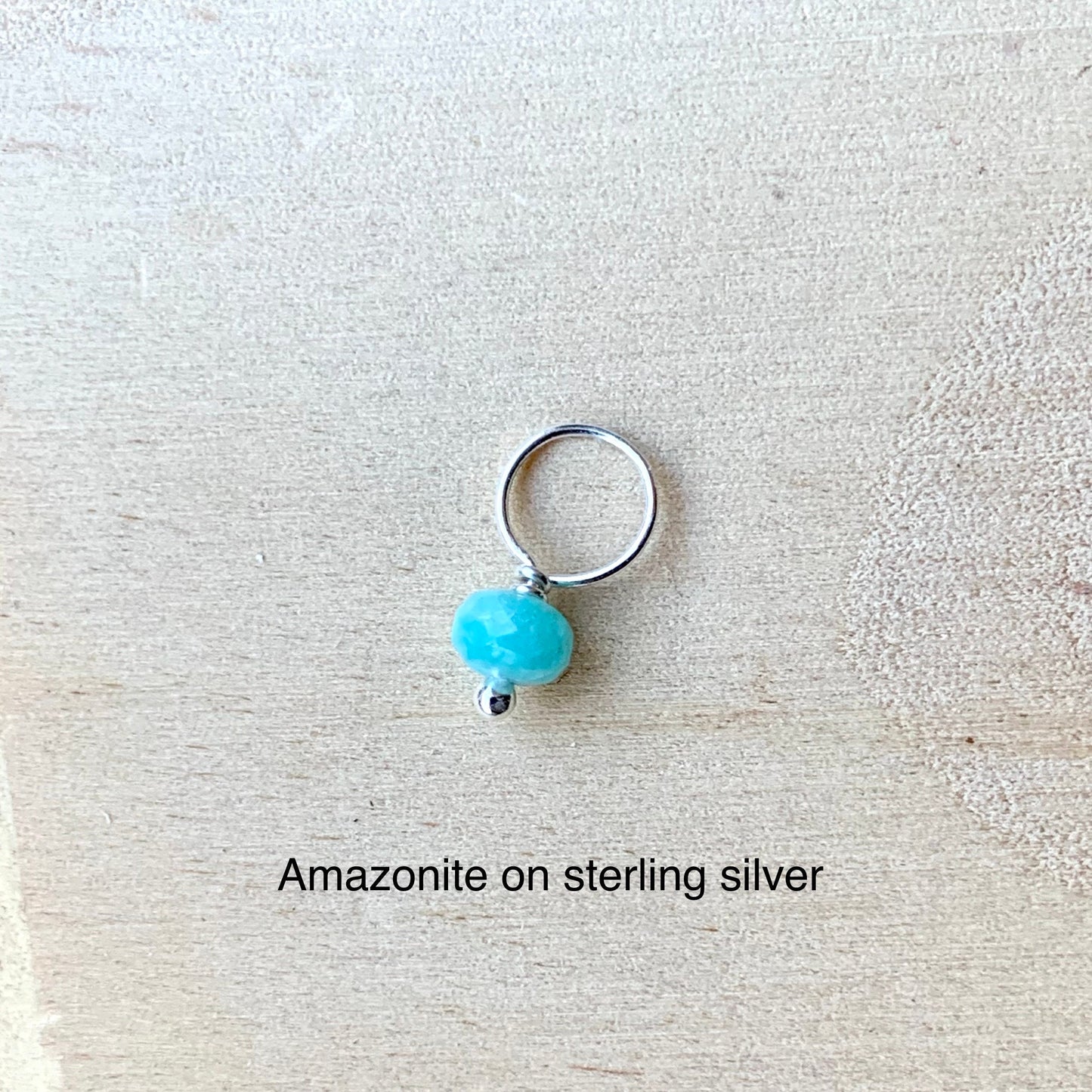 Petite Gemstone Charms in Sterling Silver