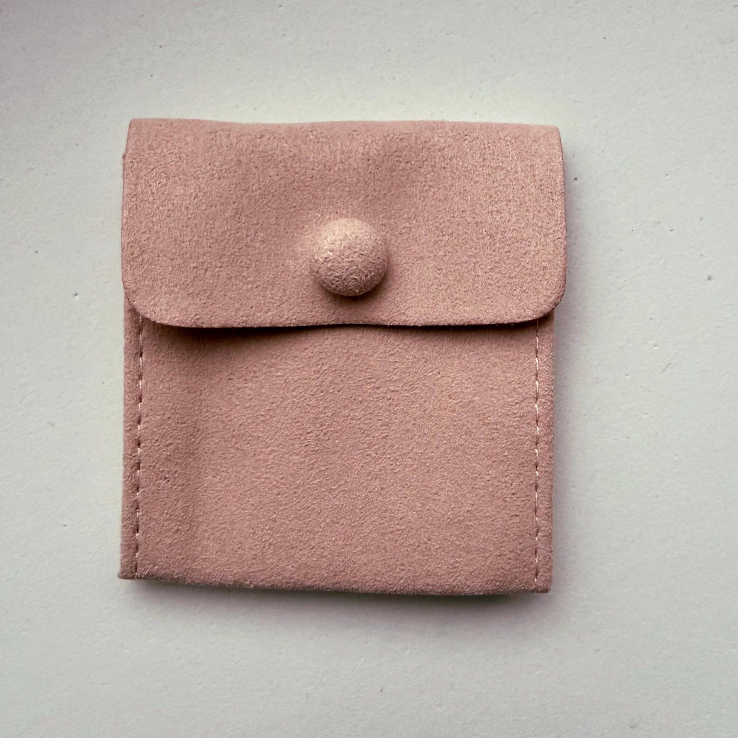 Faux Suede Jewelry Pouch with Divider | Small Envelope Gift Bag (6cm)