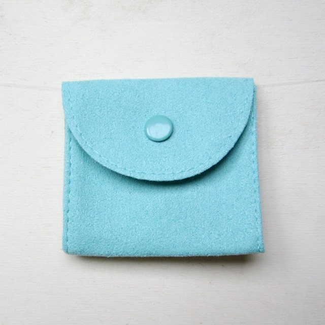 10-Pack Faux Suede Jewelry Pouches | Snap Closure Microfiber Gift Bags
