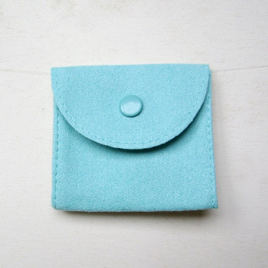 10-Pack Faux Suede Jewelry Pouches | Snap Closure Microfiber Gift Bags