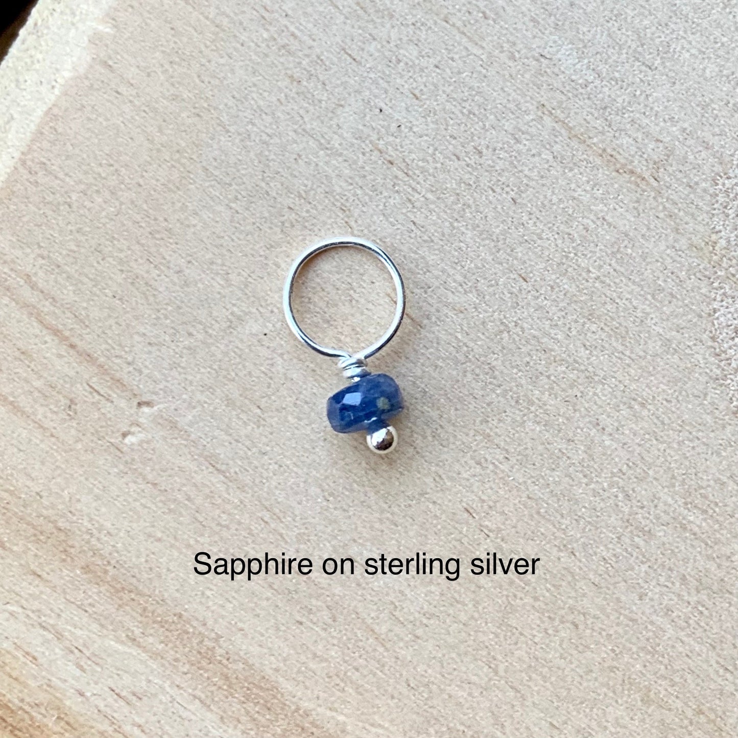 Petite Gemstone Charms in Sterling Silver