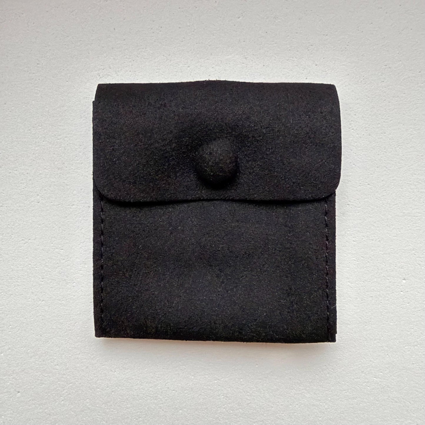 Faux Suede Jewelry Pouch with Divider | Small Envelope Gift Bag (6cm)